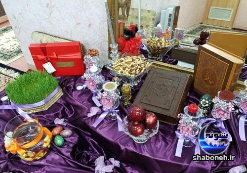 تزیین سفره هفت سین متناسب با رنگ سال
