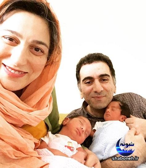 مادر شدن فلامک جنیدی و عکس دوقلوها + علت مهاجرت