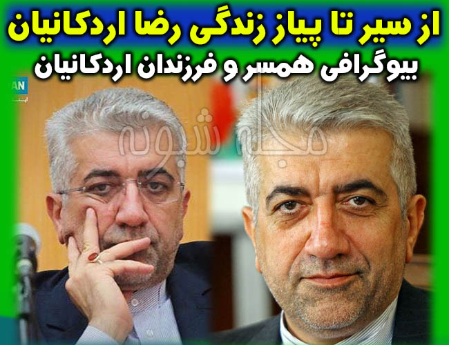 رضا اردکانیان وزیر نیرو کیست؟