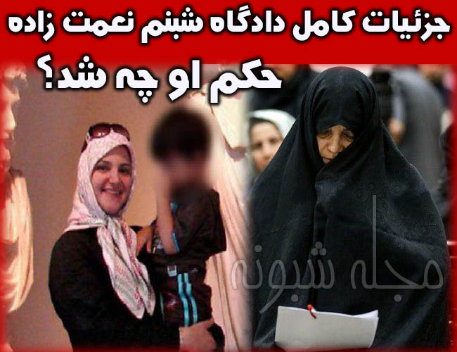 دادگاه شبنم نعمت زاده | حکم دادگاه شبنم نعمت زاده دختر وزیر دادخواست
