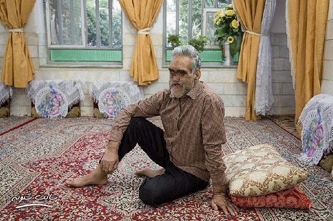 تصاویر حاج حسین خسروخاور جانباز 70 درصد +ماجرای مجروح شدن