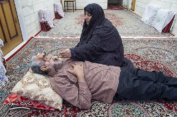 عکسهای حاج حسین خسروخاور جانباز 70 درصد و همسرش