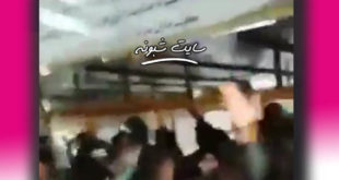 هتاکی و حمله به حرم امام رضا و شکستن گیت ورودی حرم +فیلم