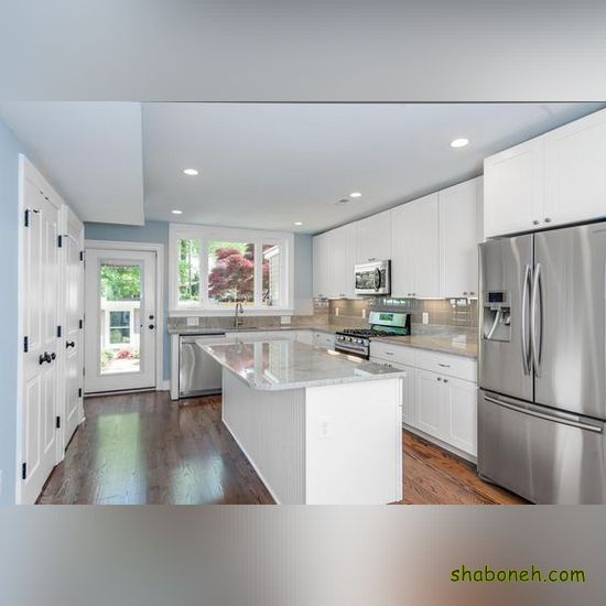 جدیدترین کابینت آشپزخانه کوچک سفید رنگ