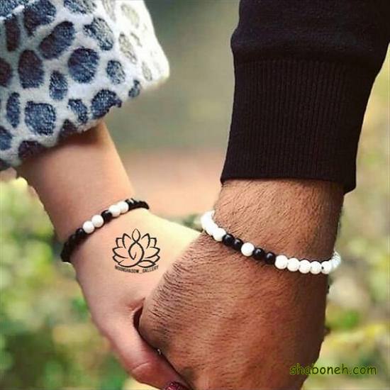 دستبند ست دختر و پسر چرمی عاشقانه ، مهره ای و استیل جفت 2021 و 1400
