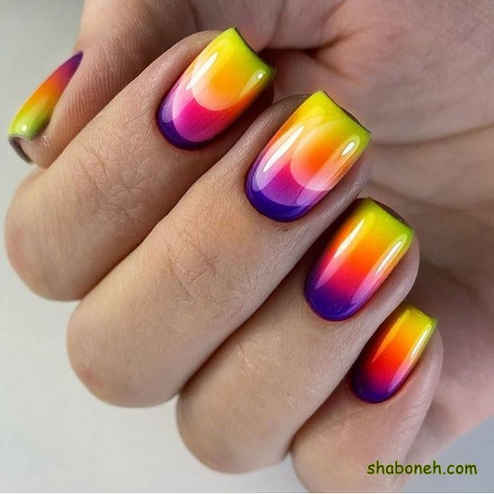 نقاشی روی ناخن زیبا