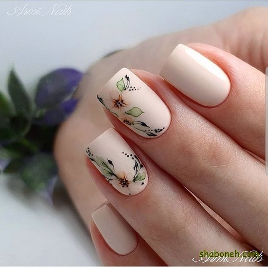 طراحی ناخن گلدونی