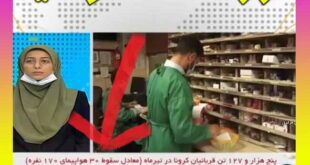 شبکه خبر مقایسه تعداد قربانیان کرونا با کشته شدگان هواپیما