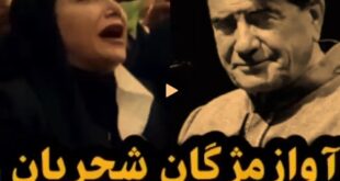 (فیلم) آواز مژگان شجریان بر سر مزار استاد شجریان