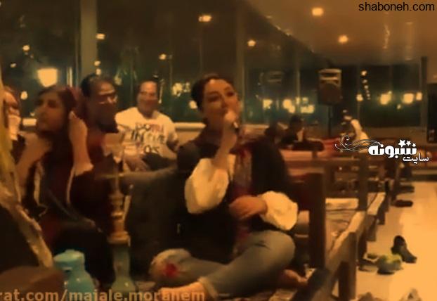 فیلم آواز ترکی یک زن در رستوران سفره خانه شیراز