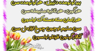 متن و پیام تبریک روز مادر به زبان ترکی آذری و استانبولی +عکس نوشته