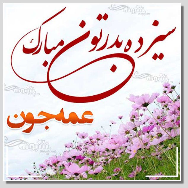 متن تبریک سیزده بدر به عمه و شوهرعمه و دخترعمه و پسرعمه +عکس استیکر 13 بدر مبارک