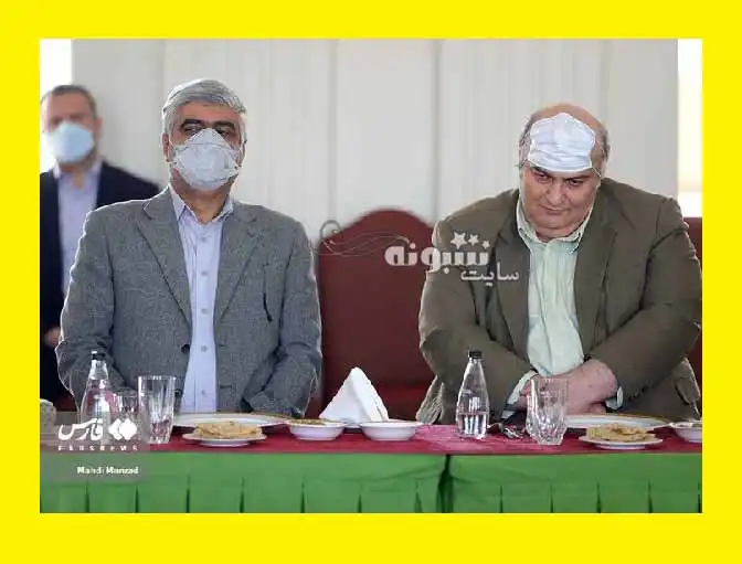 عکس نحوه ماسک زدن سیامک مره صدق نماینده کلیمیان مجلس
