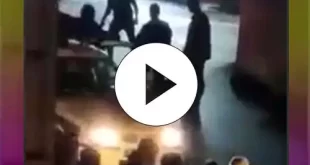 فیلم کامل و ماجرای درگیری و قمه کشی در سه راه غفاری ساری با پلیس