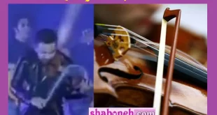 فیلم کار کثیف ویولن نوازی با آرشه پاره در کنسرت آرون افشار خواننده