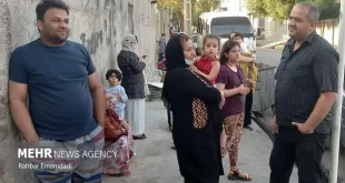 فیلم لحظه زلزله و زمین لرزه مزایجان شیراز فارس امروز + ریشتر زلزله