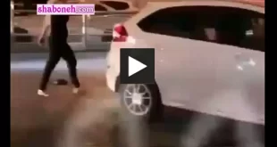 فیلم لحظه دستگیری زن قمه کش سه راه امین حضور تهران