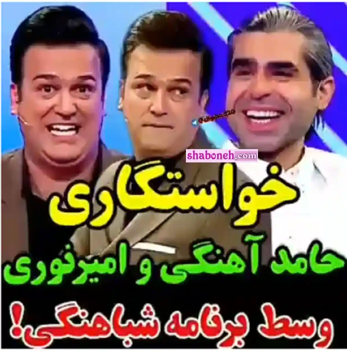 فیلم کامل خواستگاری امیر نوری و حامد آهنگی در وسط برنامه شب آهنگی