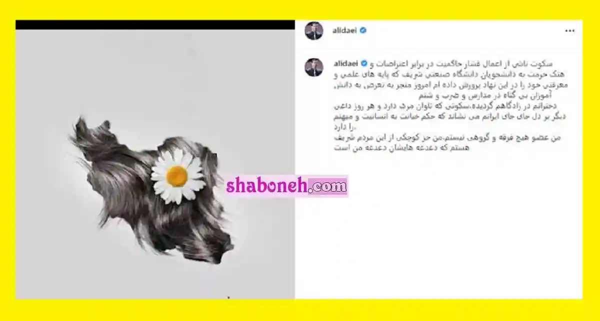 پاسخ علی دایی به نماینده مجلس اردبیل درباره مرگ اسرا پناهی +عکس