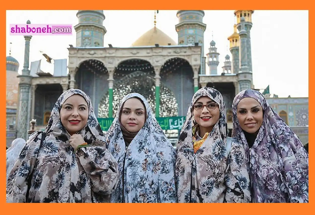 عکس های خاص از زنان خارجی کنگره بین المللی بانوان تاثیرگذار در قم حرم حضرت معصومه