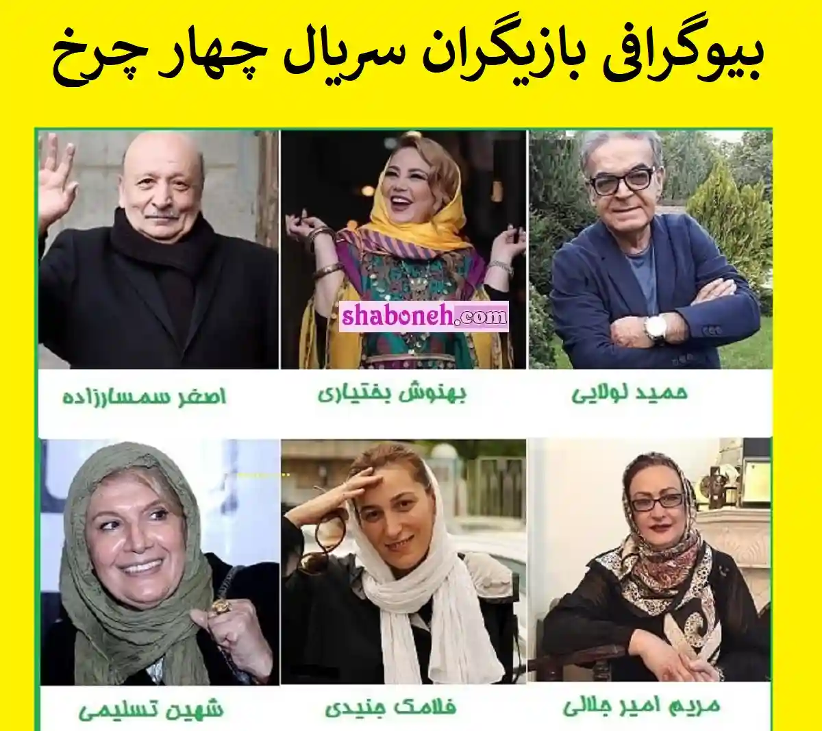 بیوگرافی بازیگران سریال چهار چرخ با نقش +اسامی و خلاصه داستان و عکس