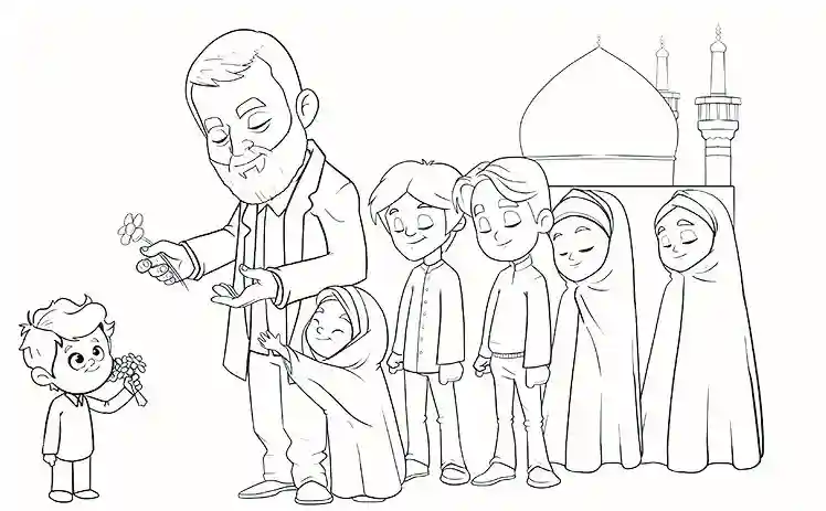 20 نقاشی کودکانه درباره سردار سلیمانی با آموزش رنگ آمیزی