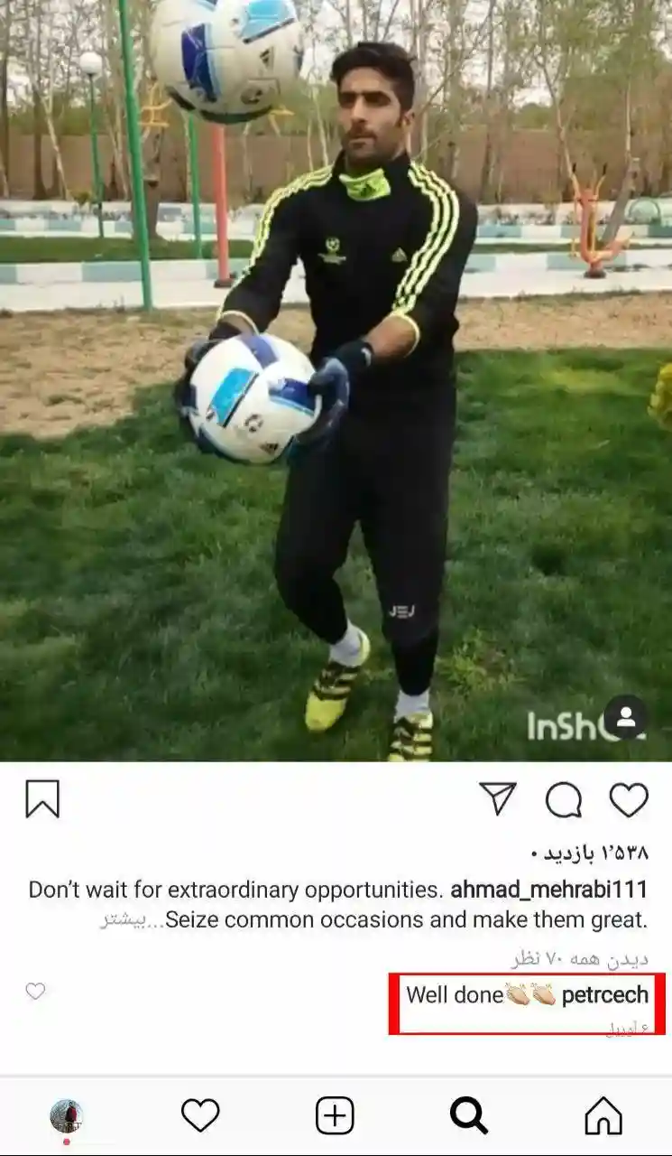 بیوگرافی احمد مهرابی دروازه بان ون پارس و همسرش +اینستاگرام و جنجال ها