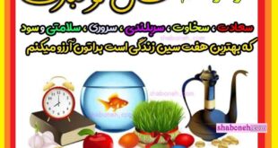 تن و پیام تبریک سال نو و عید نوروز 1403 به خواهر زن +کلیپ