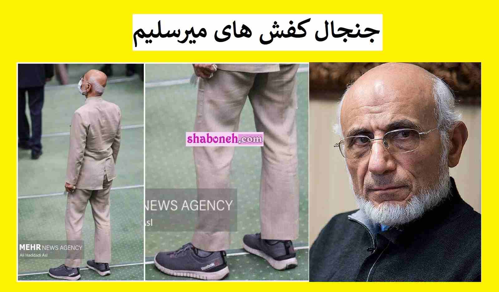 کفش های میرسلیم جنجال شد کفش برند آمریکایی میرسلیم سوژه شد +عکس
