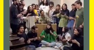 حواشی فیلم اجرای گروهی دانشجویان دانشگاه فرهنگ و هنر با هنجارشکنی