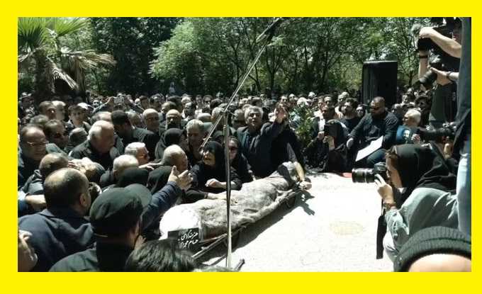 فیلم کامل مراسم تشییع جنازه و خاکسپاری حسام محمودی بازیگر سینما و تلویزیون
