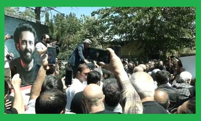 فیلم کامل مراسم تشییع جنازه و خاکسپاری حسام محمودی بازیگر سینما و تلویزیون