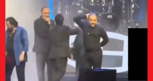 فیلم رقص برزو ارجمند در کنسرت شهرام شب پره با جلف بازی مسخره