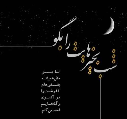 متن و پیامک عاشقانه شب بخیر به یار و همسر + عکس نوشته و استوری شب بخیر 