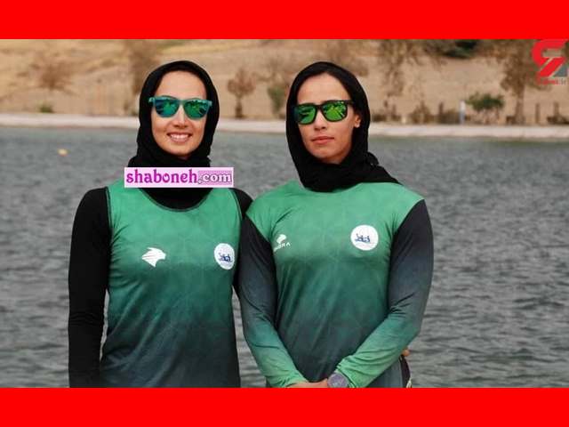 عکس هدیه کاظمی و خواهرش سارا قهرمان قایقرانی
