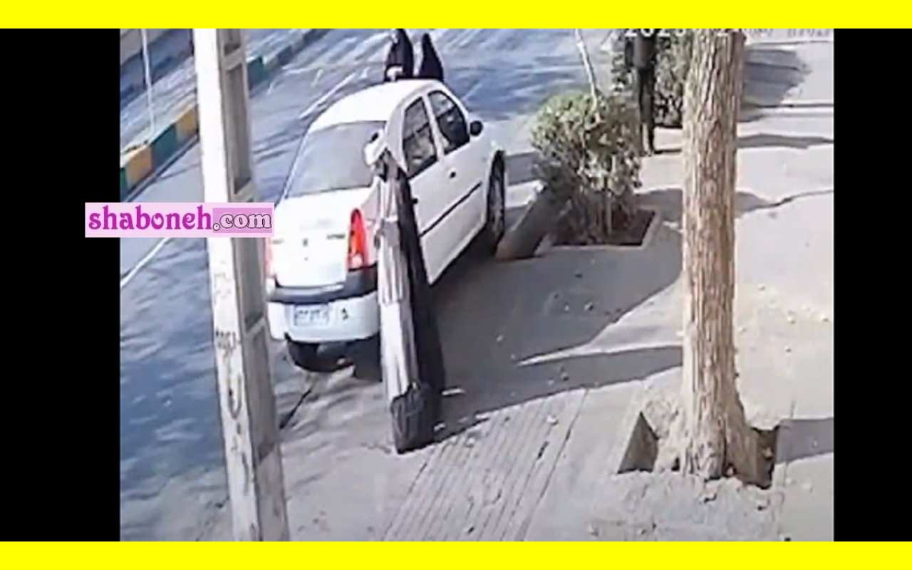فیلم کامل سرقت گوشی موبایل یک روحانی طلبه در خیابان