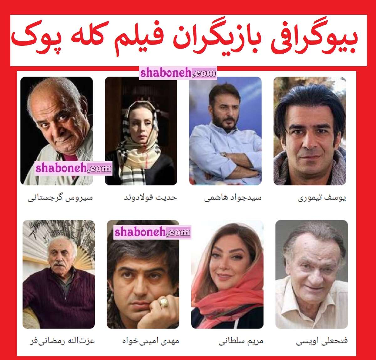 فیلم کله پوک بیوگرافی بازیگران فیلم کله پوک با نقش +داستان و عکس