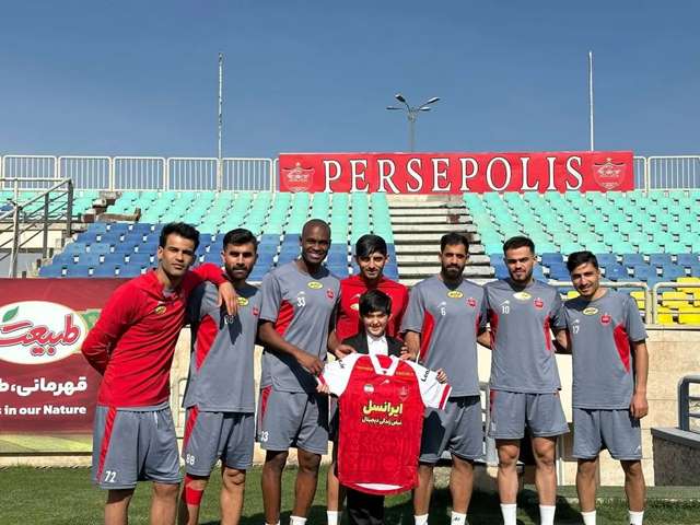 حضور صالح مهدی زاده در تمرین پرسپولیس