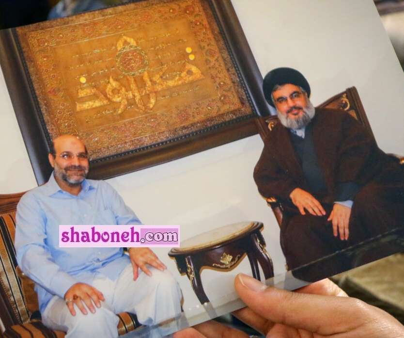 عکس شهید سردار محمدرضا زاهدی سپاه قدس در کنار حسن نصرالله