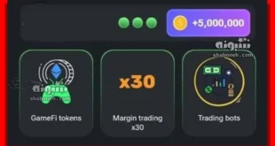 نحوه باز کردن کارت Margin trading x30 و Trading bots در بازی همستر