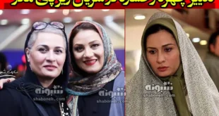 تغییر چهره رخساره در سریال زیر پای مادر (قبل و بعد از عمل زیبایی)