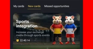 افزایش پروفیت با کارت Sports integration در همستر (100 هزار پروفیت)