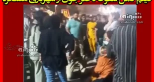 فیلم کامل حادثه سقوط دختر جوان از شهربازی پارک مادر هشتگرد