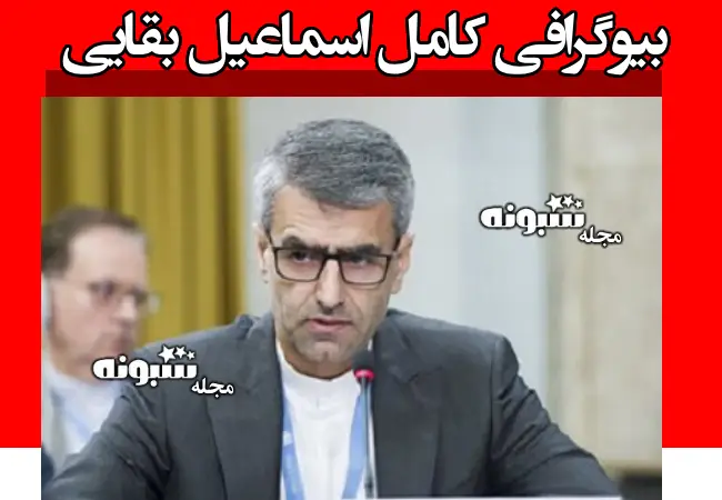 بیوگرافی اسماعیل بقایی سخنگوی وزارت خارجه + سوابق و تصاویر